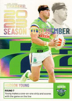 2024 NRL Traders Titanium - 2023 Season To Remember #SR04 Hudson Young Front
